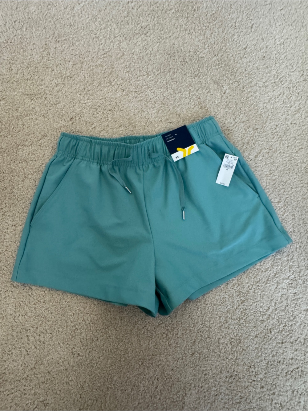 Old Navy Teal Luminous Blue Women's Athletic Shorts NWT